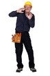 Tradesman being blinded by light