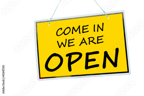 Illustration: Open sign Open sign