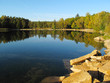 Bolevak lake, fishing and diving place near Pilsen, EU.