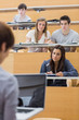Photo: Students looking at the teacher Students looking at the teacher