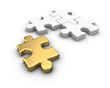 Illustration: Gold Jigsaw Puzzle Gold Jigsaw Puzzle
