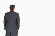 Back of businessman