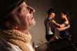 Bandoneon Player with Tango Dancers