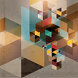 Geometric retro background