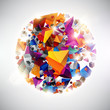 3D colorful ball