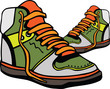 Sport shoes illustration