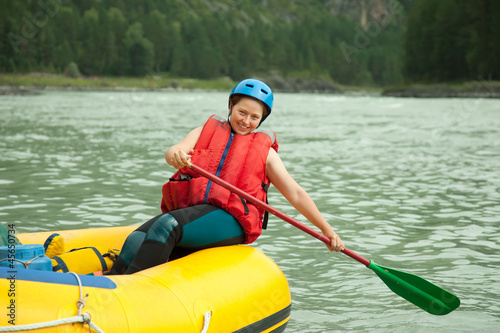 Photo: Girl with a paddle Girl with a paddle
