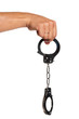 Hand with handcuffs