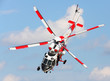 Rescue helicopter in action.