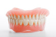 medical denture jaws smile white teeth on white background