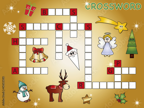 Illustration: crossword christmas crossword christmas