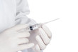 Doctor / Nurse holding a syringe