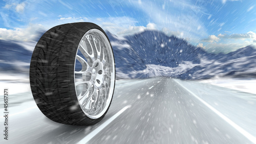 Illustration: Snow tire Snow tire