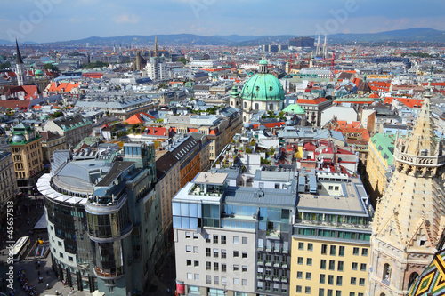 Photo: Vienna aerial view of the Old Town Vienna aerial view of the Old Town