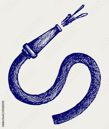 Vector: Fire tube. Doodle style Fire tube. Doodle style