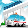 ambulance at hospital