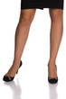Legs of a standing business woman with attitude - principal