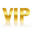 Golden vip sign