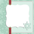 Cute christmas new Year postcard template
