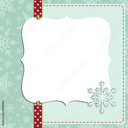 Vector: Cute christmas new Year postcard template Cute christmas new Year postcard template