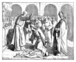 Medieval scene : Crowning theKing - 11th century