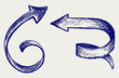 Vector arrows. Sketch
