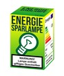 Energiesparlampe mit Quecksilber-Warnhinweis