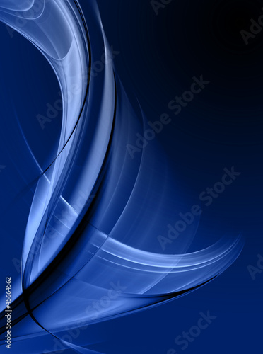 Illustration: Abstract dark blue fractal background Abstract dark blue fractal background