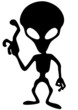 Alien silhouette