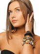 beautiful woman with bracelets