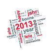 2013, nuage de mots multilingue