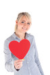 Frau mit Herz