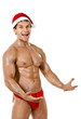 sexy man Santa Claus