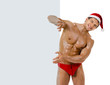 sexy man Santa Claus