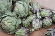 Fresh artichokes at a French market