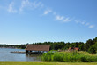 Bootshaus in den Schären bei Västervik, Schweden