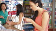 Women Shopping for Cosmetics