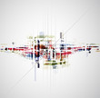 abstract color circle tecnology business background