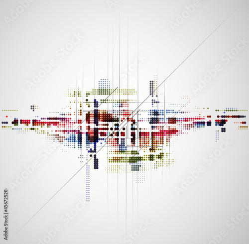 Vector: abstract color circle tecnology business background abstract color circle tecnology business background