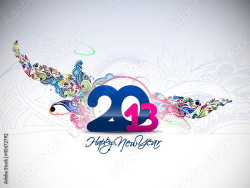 Vector: new year 2013 in white background. Vector illustration new year 2013 in white background. Vector illustration