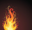 Ornate fire.