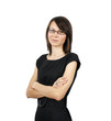 Beautiful woman wearing glasses
