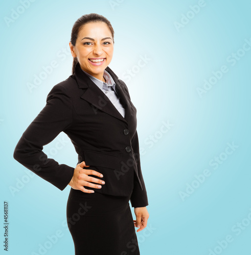 Photo: Smiling businesswoman portrait Smiling businesswoman portrait