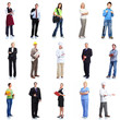 Group of workers people set.