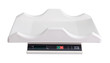 electronic baby scale. Isolated  over white