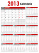 2013 Spanish Business Calendar Template