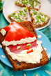 Photo: sandwich with santa for christmas breakfast sandwich with santa for christmas breakfast