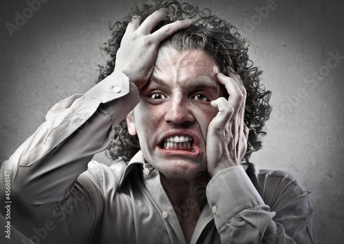 Photo: Terrified Businessman Terrified Businessman