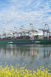 container ship in harbor