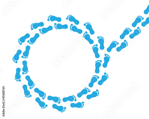 Vector: Foot print concept Foot print concept
